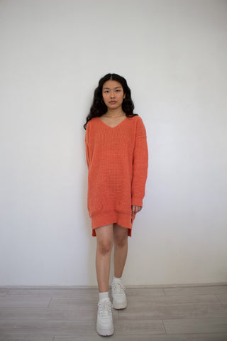 Carrot Slouchy Knit Sweater